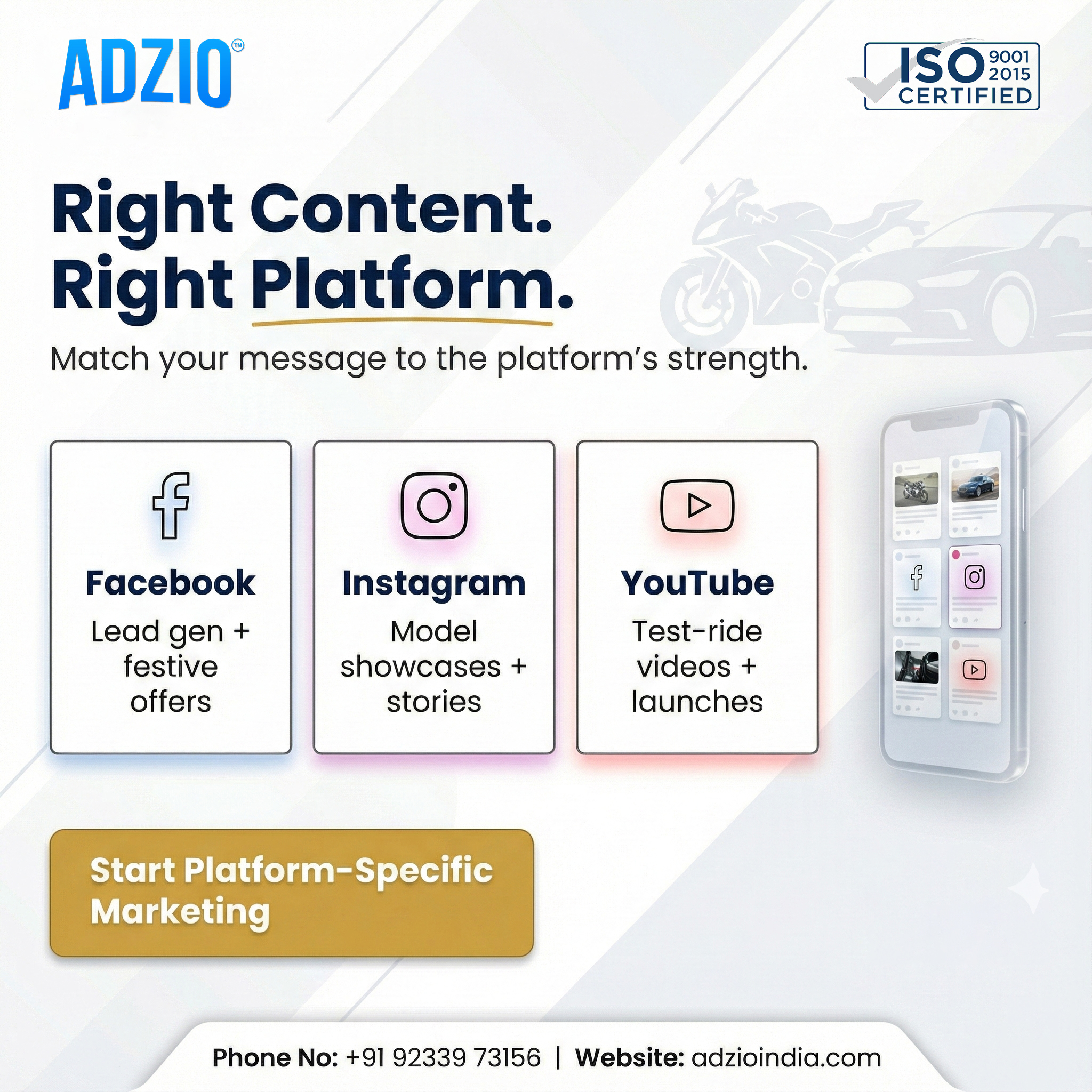 Smart Platform-Specific Marketing for Dealerships